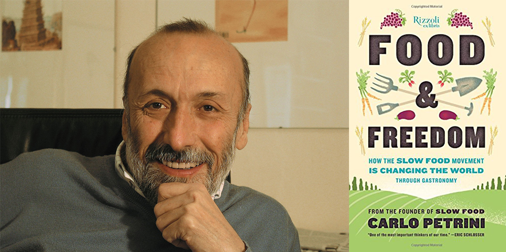 Carlo Pretrini with his new book Food and Freedom, section III: Free Network