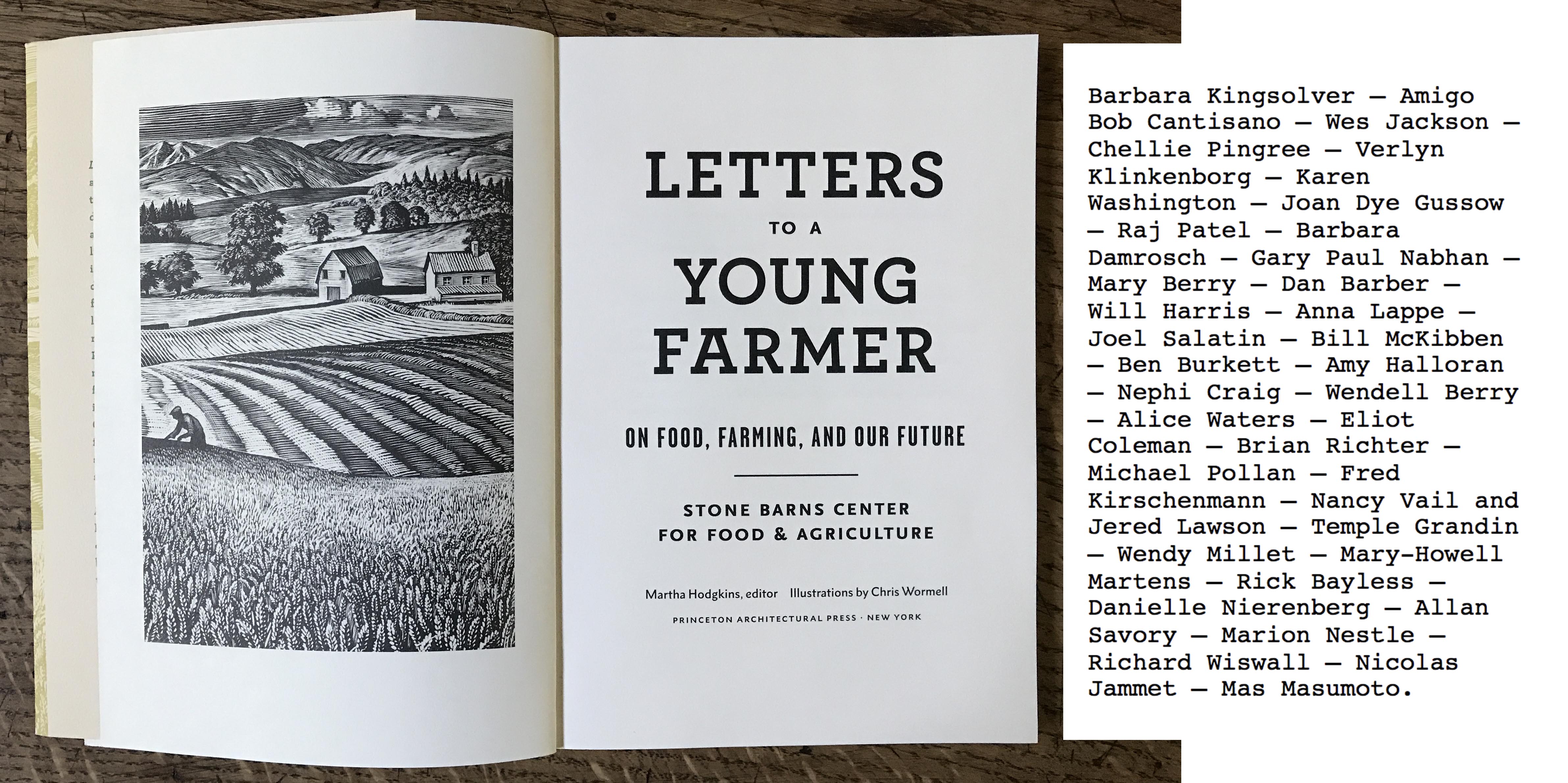 "Letters to a Young Farmer": On Food, Farming, and Our Future, by Martha Hodgkins